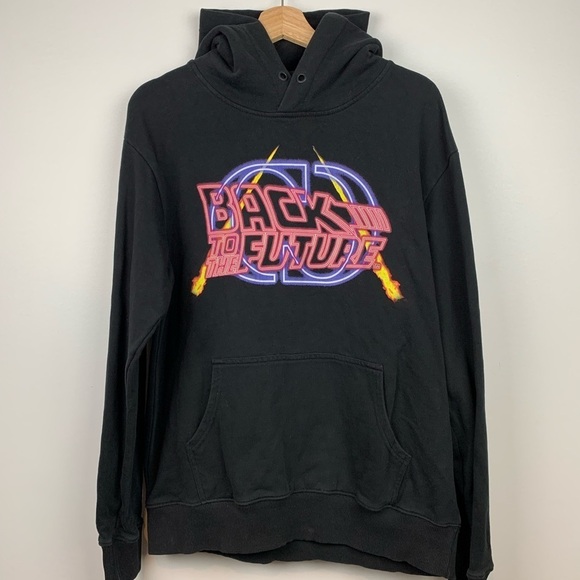 Criminal Damage Other - Criminal Damage Hoodie Sweater Black Back To The Future Size Large 80s Movie